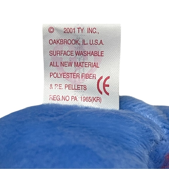 TY Beanie Baby Blue “America” the Bear Plush 2001 New With Tags - Picture 6 of 6
